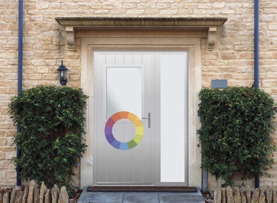 Woodchester - Aluminium Custom Colour Front Door - With Sidelight main product photo