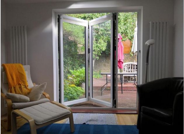 Partially Open Status 1.8M Aluminium Bifold Doors