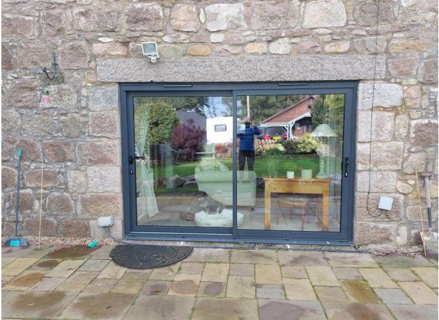 3m Grey Supreme Sliding Door - Outside