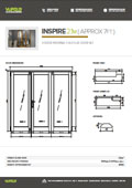 Vufold 3 door Inspire door cards