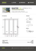 Vufold 3 door Elite door card