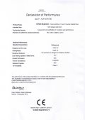 Declaration of CE Compliance for Vufold Supreme French doors double glazed.