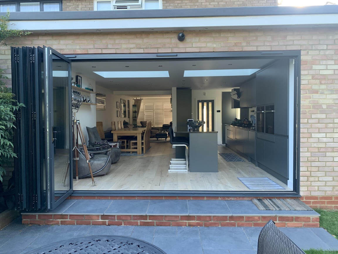 Custom status bifold door