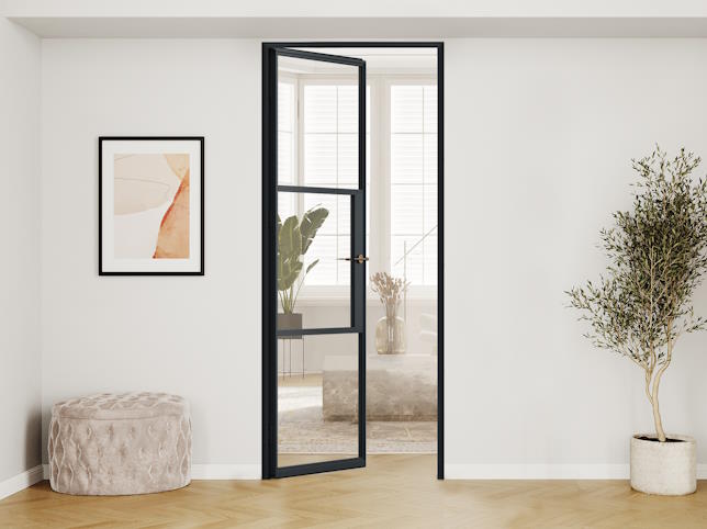 Aluminium internal single door