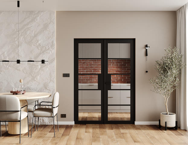 Internal French door urban set