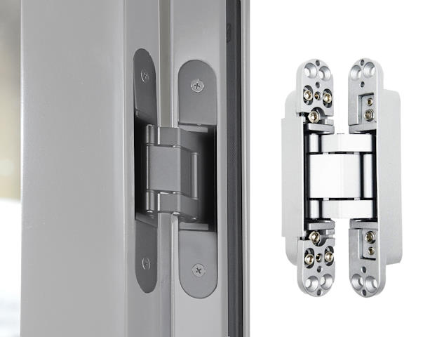 Internal French door finesse hinges