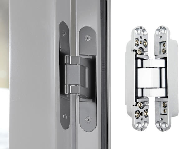 Internal French door finesse hinges