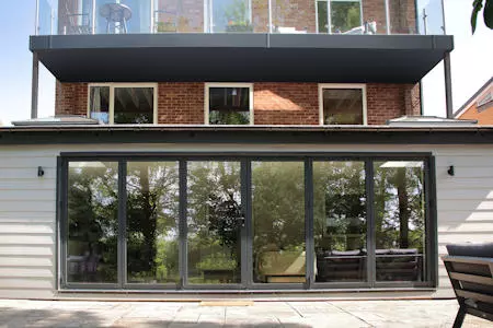 Large bifold doors
