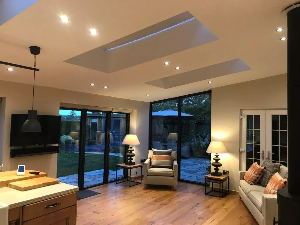 vufold status range external bifold doors - inside view