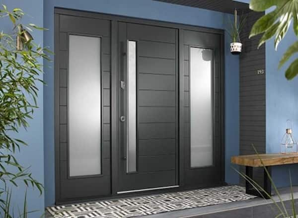 Black Vufold front door