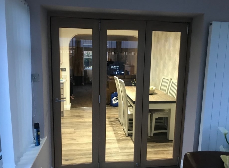 Closed internal bifolding doors