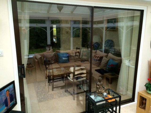 Before image of the Old-fashioned Patio Sliding Doors