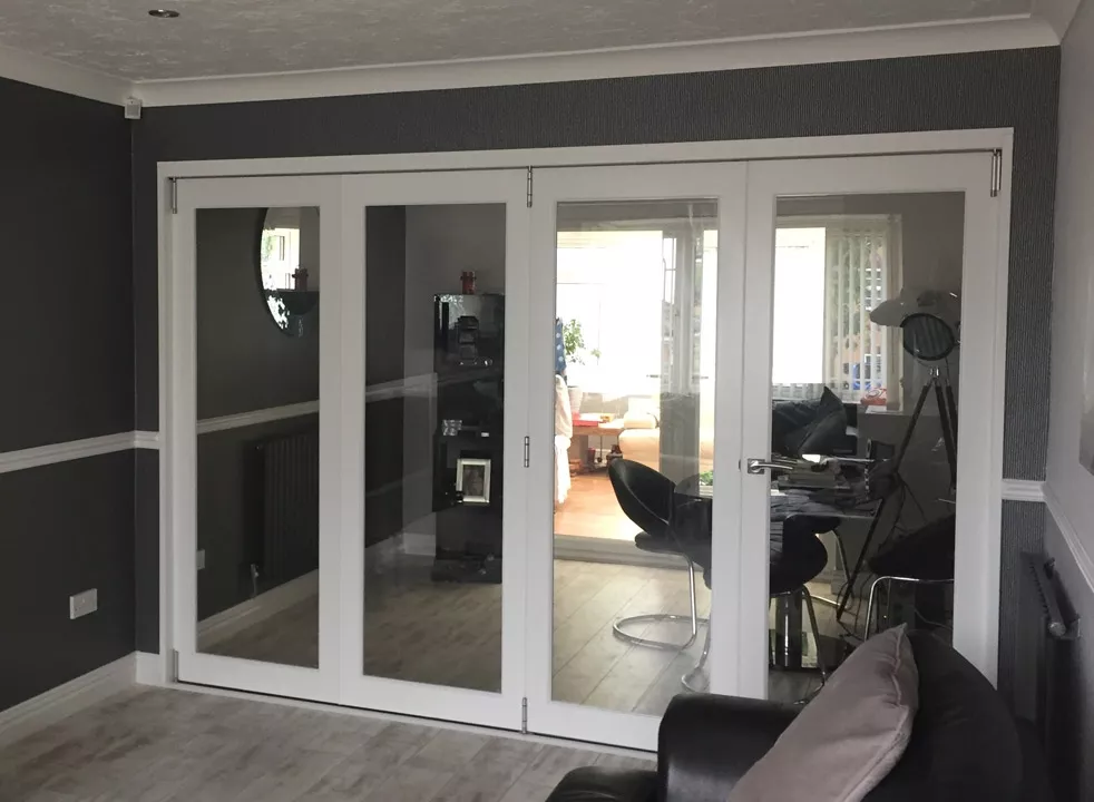 vufold Finesse range internal bifold doors - closed