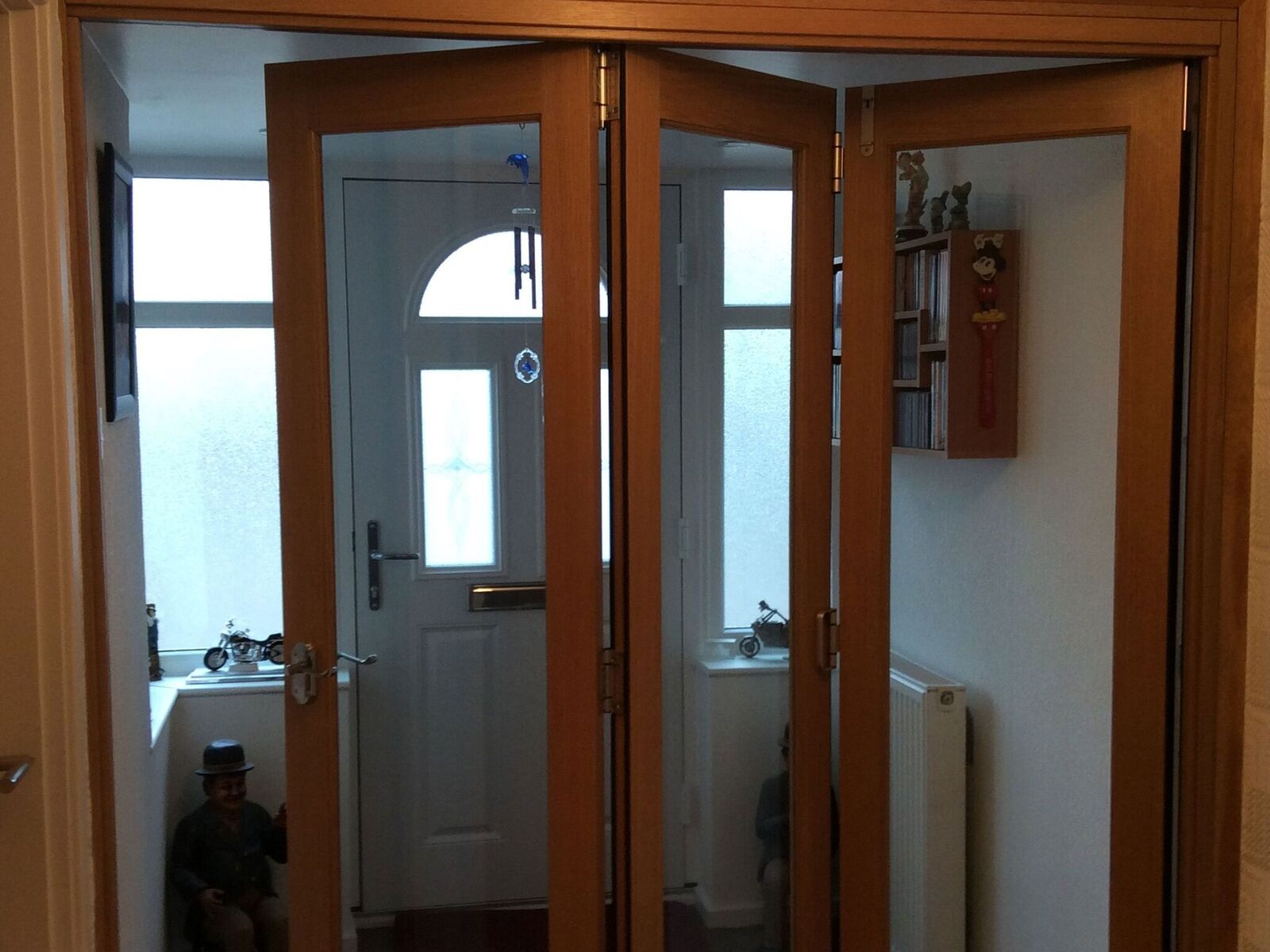 Partially Open Finesse 1.8M Internal Bifold Door