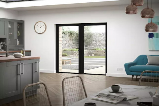 Status - our popular aluminium bifold door set