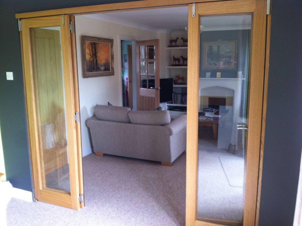 Open 8ft Inspire Room Divider Flat Folding Doors