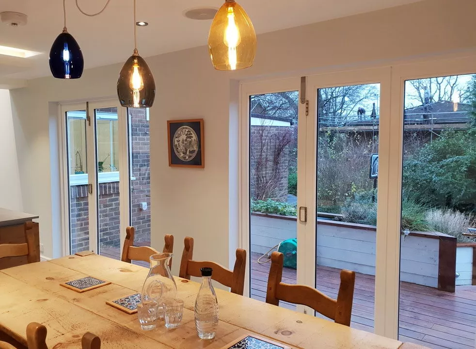 vufold Master range timber bifold doors