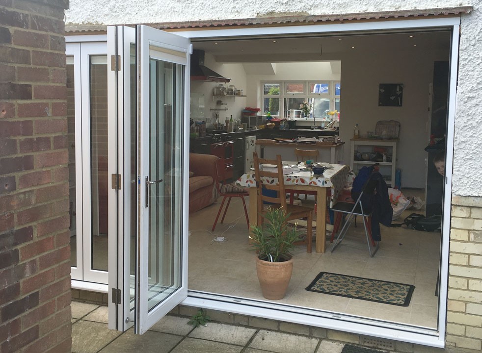 Outside open - 3.6M Master External Bifold Doors