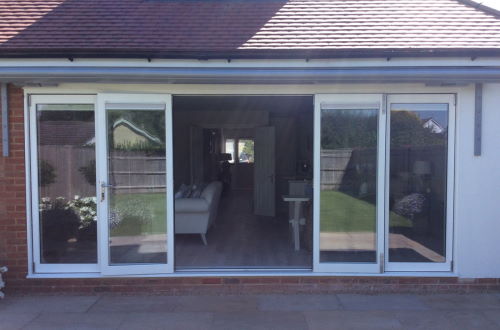 16ft White Master external bifold door set