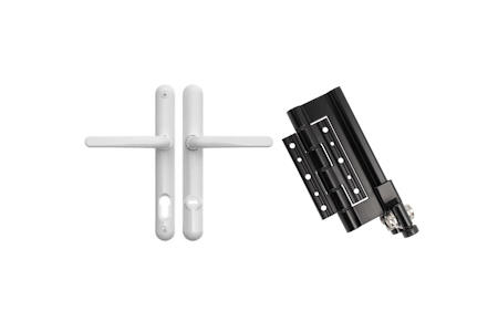 White Handles Black Hardware