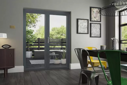 Supreme grey french door