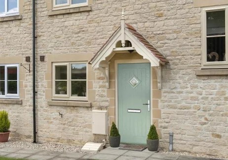 Traditional Vufold front door