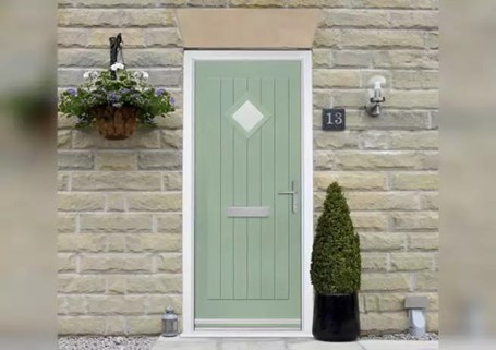 Vuflod composite front door.