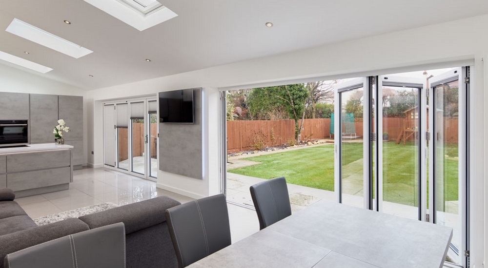 Kitchen dining bi fold door