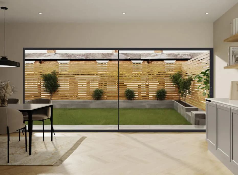 Vufold grey sliding door