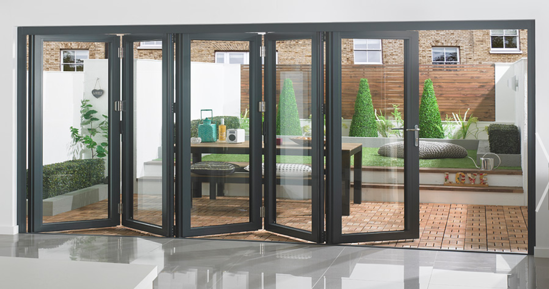 open bifold door