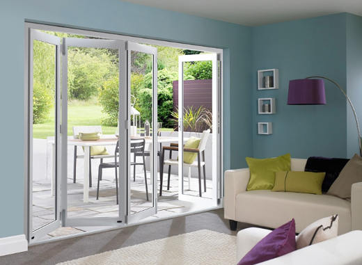 Master white bifolds