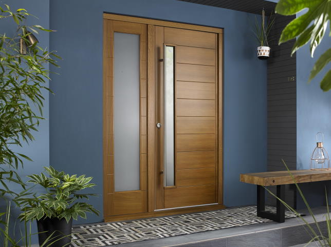 wooden front door