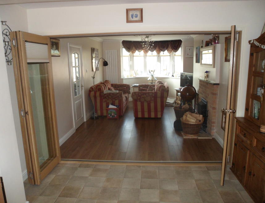 Fully open Finesse 3M Internal Bifold doors