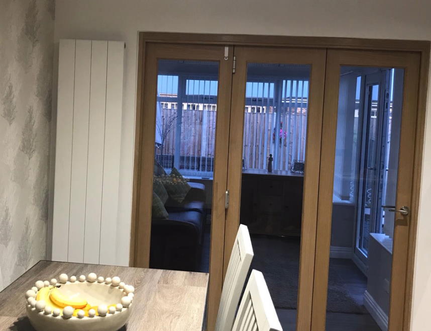 Closed Finesse 1.8M Internal Bifold doors