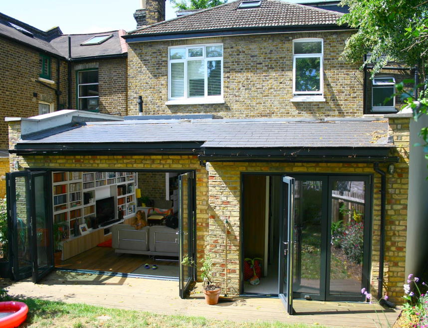 Open 3.6M and part open 2.1M Supreme Aluminium Bifold Doors