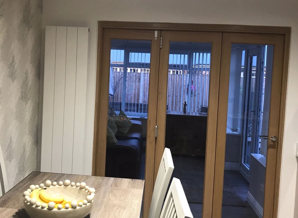 Closed Finesse 1.8M Internal Bifold doors