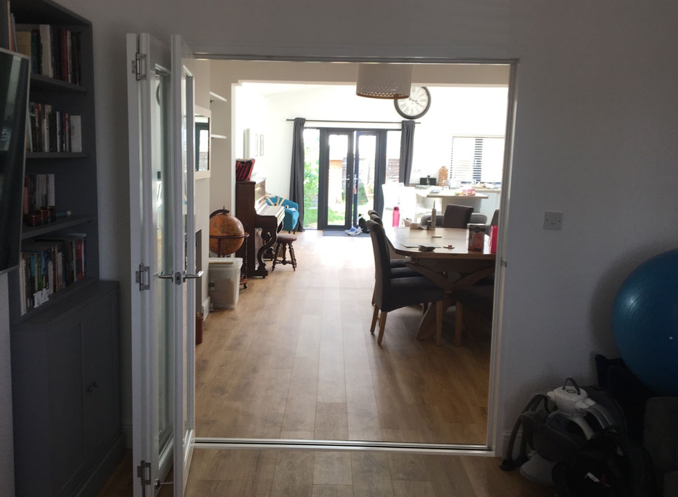 Open Finesse 1.8M White Internal Bifold doors