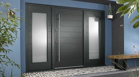 wooden front door