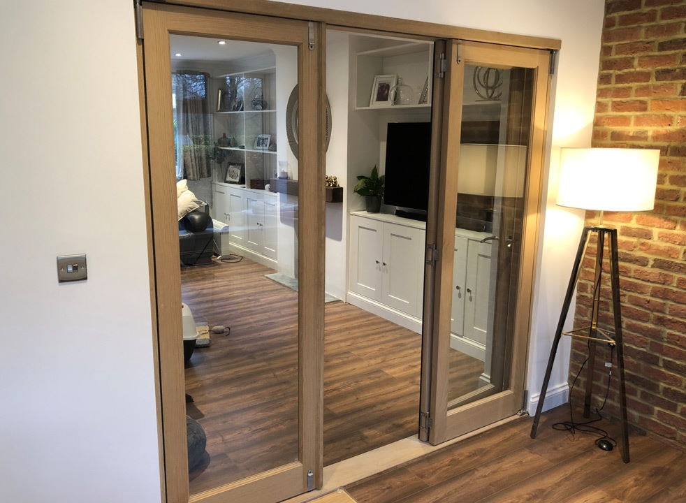 Access doors open - Inspire 2.1M internal bifold doors