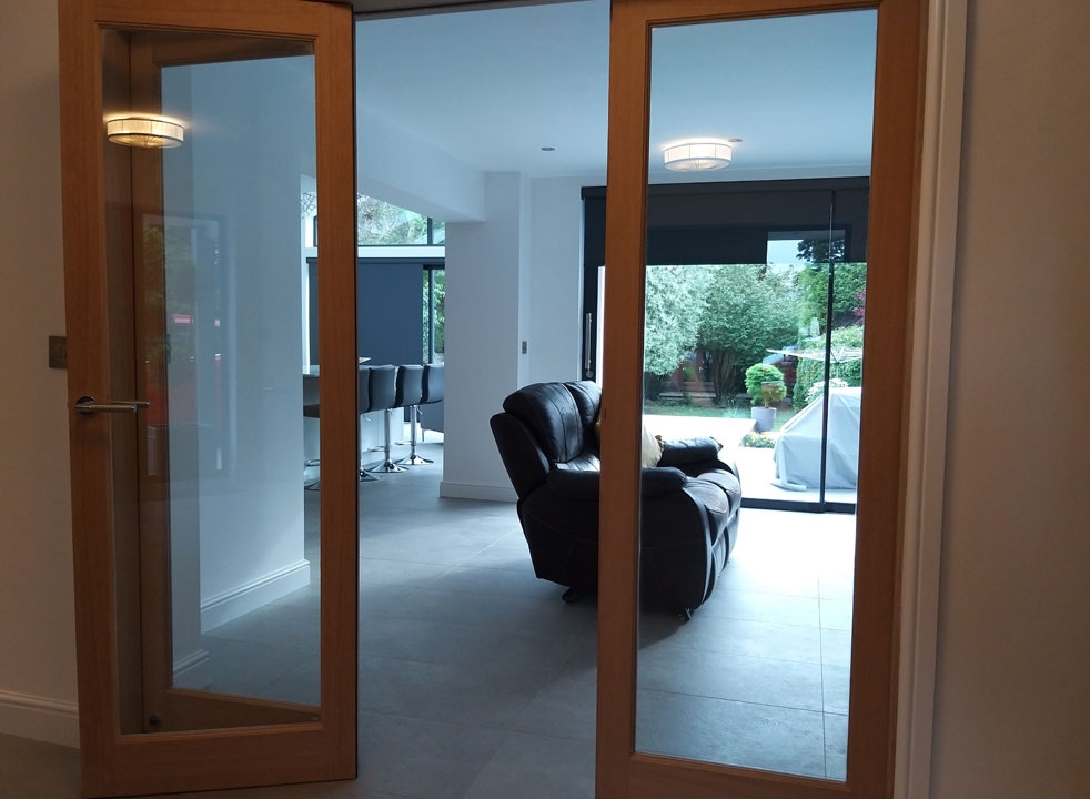 Access door open Inspire 2.1M Internal Bifold doors