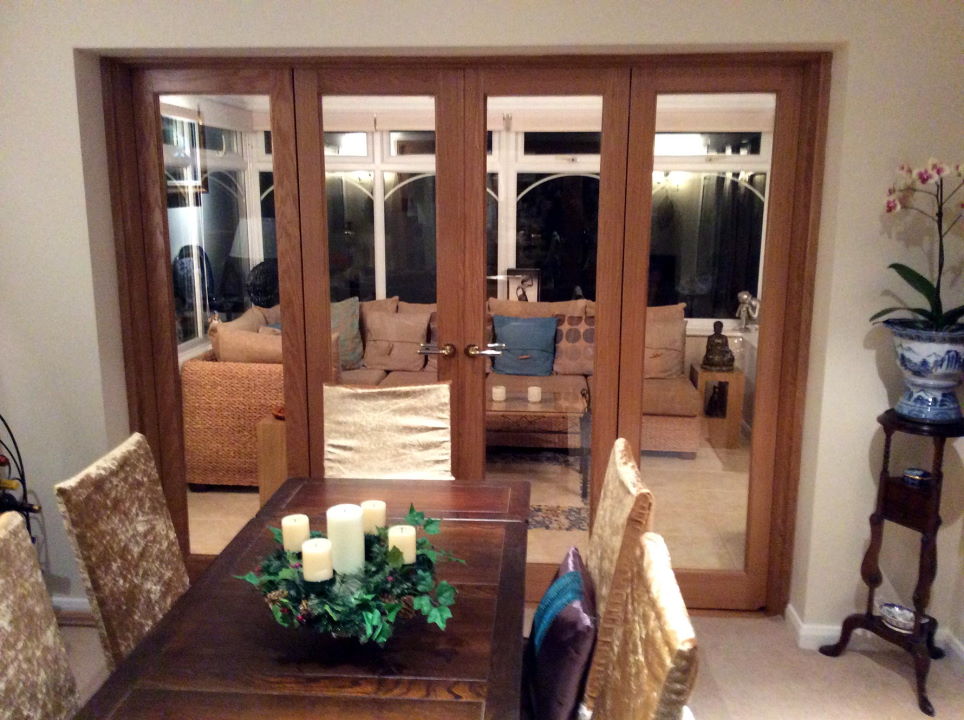 Closed Inspire 8ft Bifold replace old patio doors