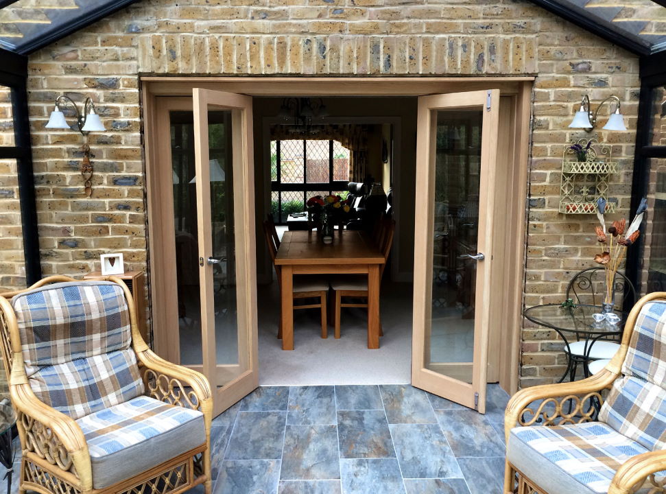 Partially Open Inspire 8ft Bifold Doors