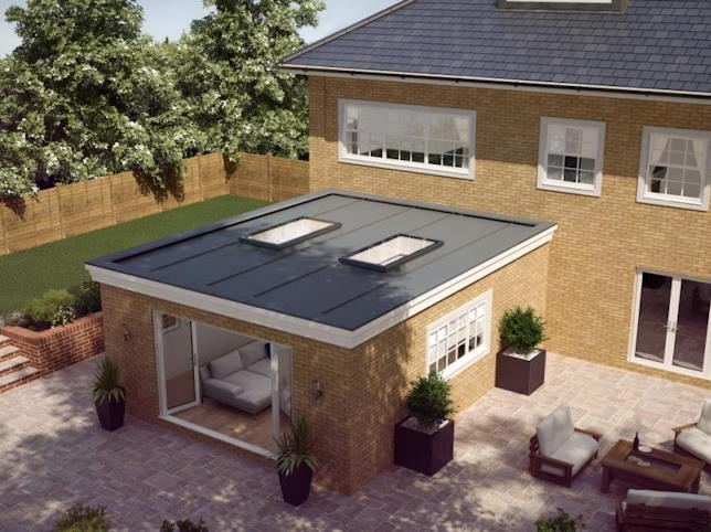 Contemporary lantern viewed from the outside