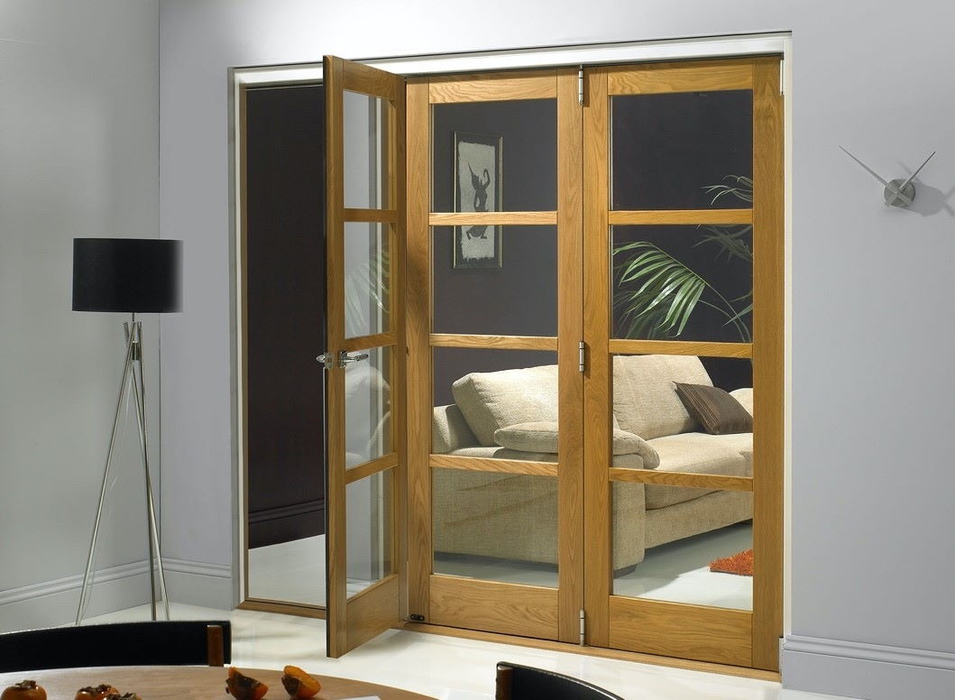 open section on bifold door