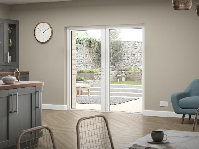 Status french doors in white