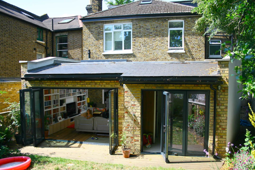 Open 3.6M and part open 2.1M Supreme Aluminium Bifold Doors