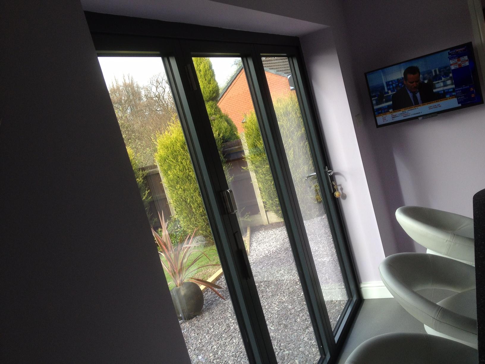 Inside Closed Supreme 8ft Aluminium Bifold Doors