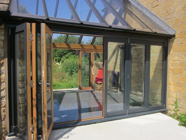 2 Sets of Ultra Bifold Doors Creates Greenhouse Effect