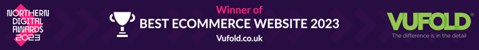 Winner of best ecommerce website 2023 banner