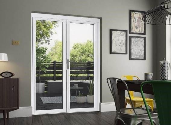 White Vufold French Doors Closed